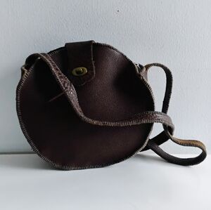 Hand-Stitched Travel Bag Raw Edge Worn Looking Heavy Duty Unisex Boho Crossbody!